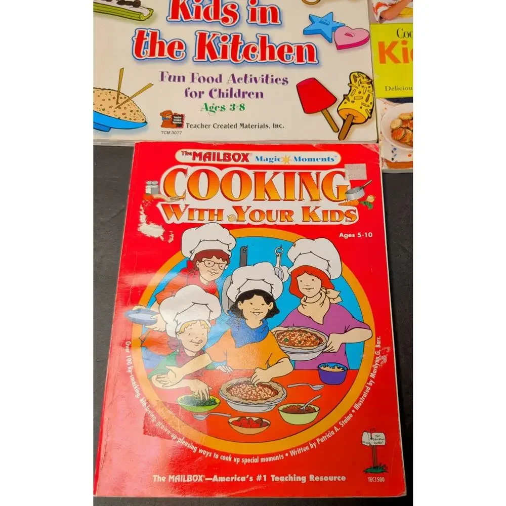 Vtg Modern Kids Cookbook LOT OF 3 Cooking Baking Beginners Recipes HC/SC READ